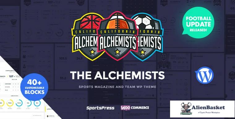 69887  Alchemists v3.0.9 - Sports Club and News WordPress Theme