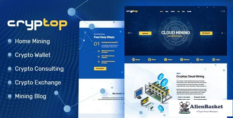 86465  CrypTop v1.0.5 - ICO Landing and CryptoCurrency WordPress Theme