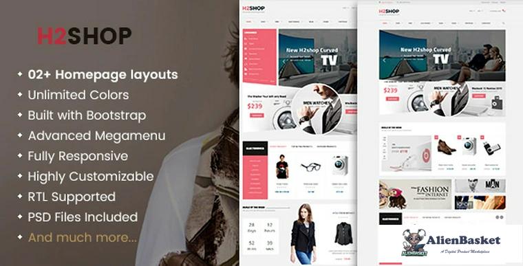 67909  H2shop v1.2.5 - Responsive WooCommerce Shop WordPress Theme