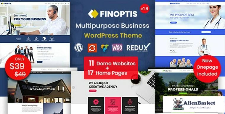 86913  Finoptis v2.6.1 - Multipurpose Business WordPress Theme