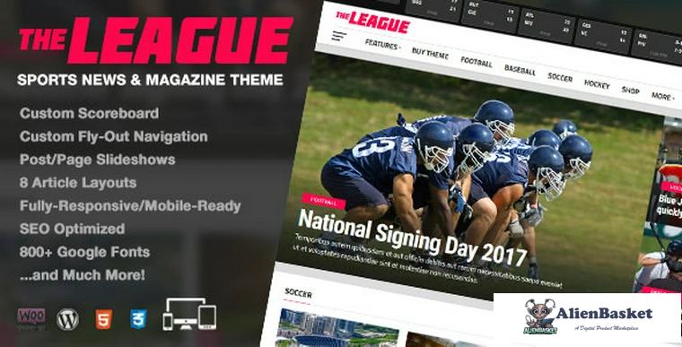 70616  The League v3.1.0 - Sports News & Magazine WordPress Theme