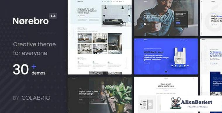 90971  Norebro v1.5.7 - Creative Multipurpose WordPress Theme