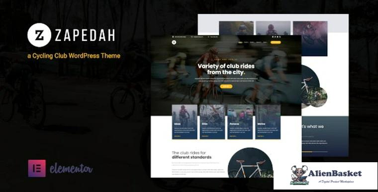 84179  Zapedah v1.0 - Cycling Club WordPress Theme