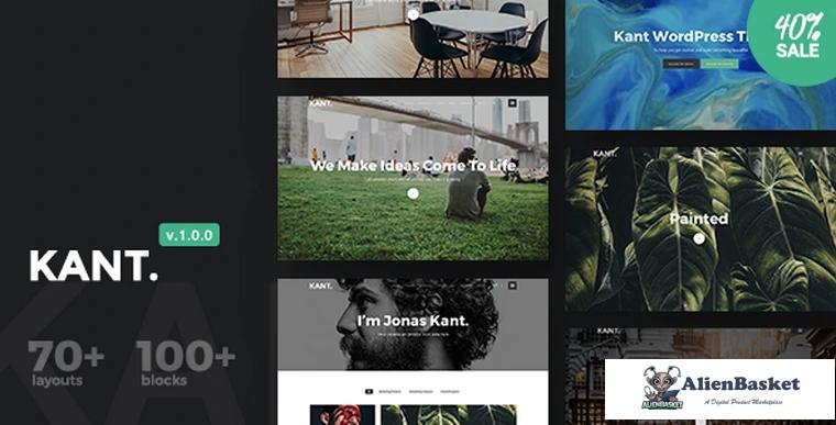 69763  Kant v1.0.0 - A Multipurpose WordPress Theme for Startups