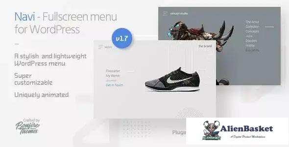 74676  Navi v1.7 - Fullscreen WordPress Menu