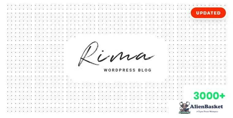 75720  Rima v1.7.7 - Personal Blog WordPress Theme