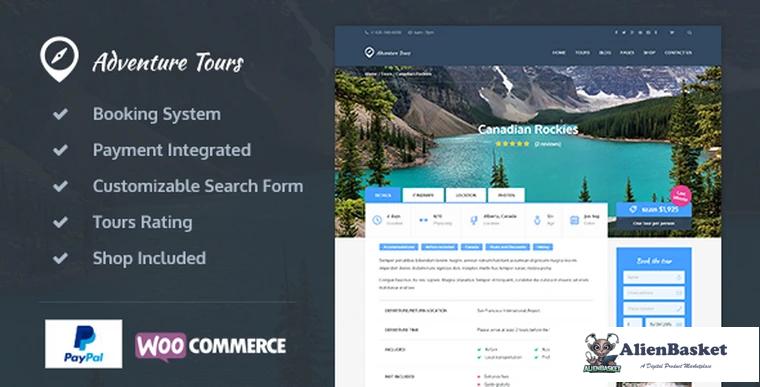 70510  Adventure Tours v3.5.1 - WordPress Tour/Travel Theme