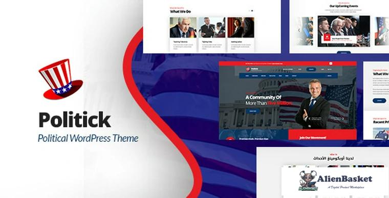 74582  Politick v1.1 - Political Responsive WordPress Theme