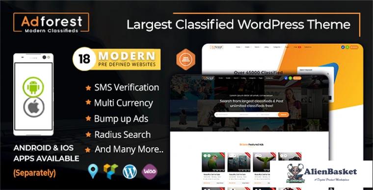 74878  AdForest v4.0.1 - Classified Ads WordPress Theme