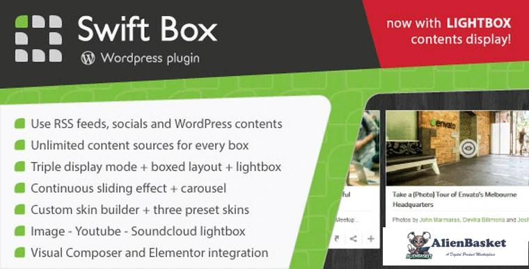 89255  Swift Box v2.41 - Wordpress Contents Slider and Viewer