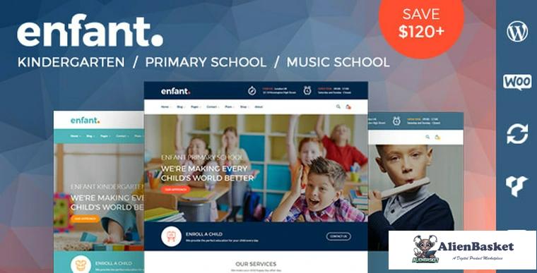 72568  Enfant v2.2 - School and Kindergarten WordPress Theme