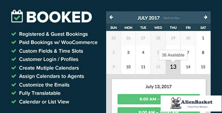 67700  Booked v2.0.7 - Appointment Booking for WordPress