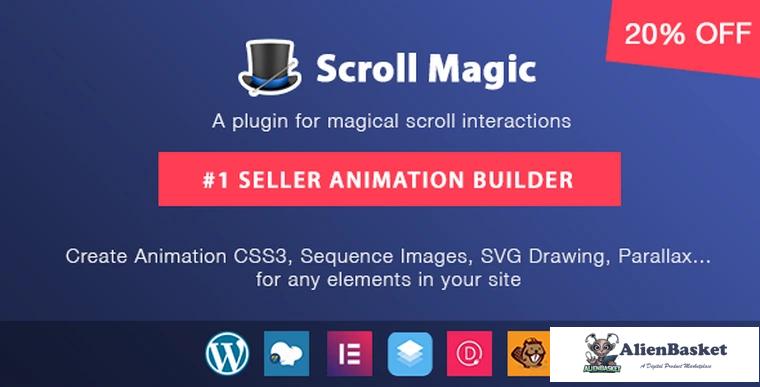 70072  Scroll Magic v3.3.1.1 - Scrolling Animation Builder Plugin