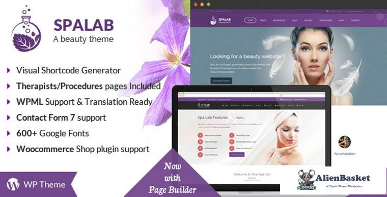 85067  Spa Lab v4.8 - Beauty Salon WordPress Theme