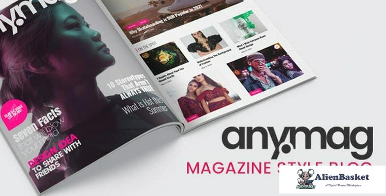 94913  Anymag v2.9.7 - Magazine Style WordPress Blog