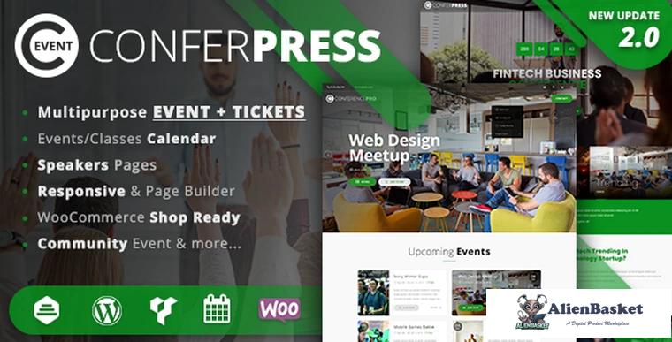 91857  ConferPress v2.8 - Multipurpose Event Tickets WordPress Theme