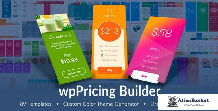 82204  wpPricing Builder v1.6.0 - WordPress Responsive Pricing Tables