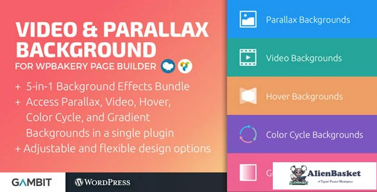 70716  Video & Parallax Backgrounds For WPBakery Page Builder v4.8