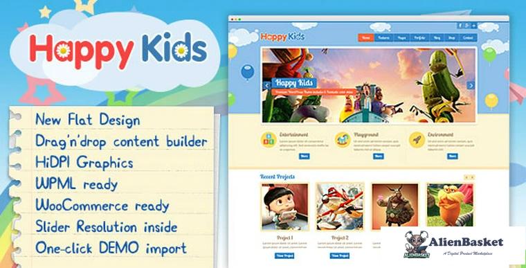 85169  Happy Kids v3.5.2 - Children WordPress Theme