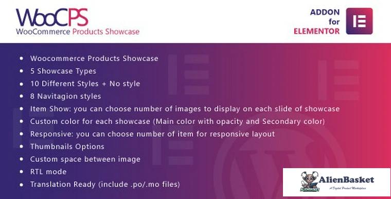80836  WooCommerce Products Showcase for Elementor v1.0 - WordPress Plugin