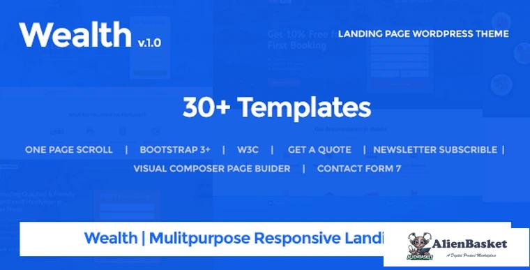 75881  Wealth v1.2.8 - Multi-Purpose Landing Page Theme