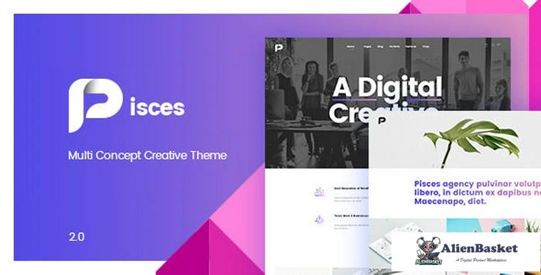 72521  Pisces v2.0.3 - Multi Concept Creative Theme