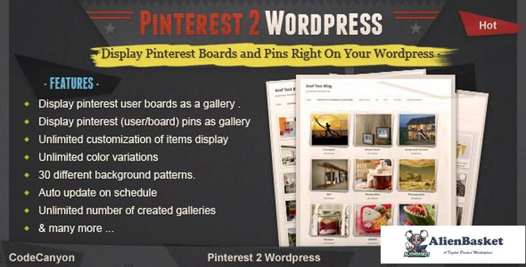 71071  Pinterest to WordPress Plugin v1.1.0