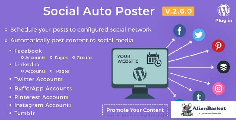 68002  Social Auto Poster v2.6.0 - WordPress Plugin