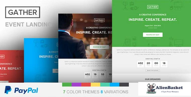 67625  Gather v2.6 - Event & Conference WP Landing Page Theme