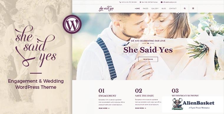 94056  SheSaidYes v1.4 - Engagement & Wedding WordPress Theme