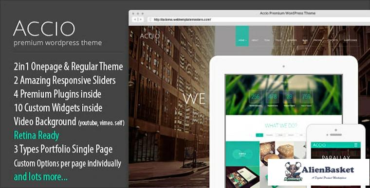 79197  Accio v1.3.1 - One Page Parallax Responsive Theme