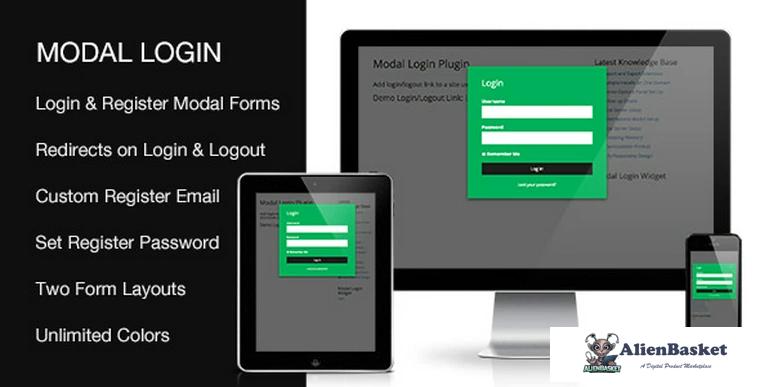 69301  Modal Login v2.0.0 - Register Forgotten Wordpress Plugin