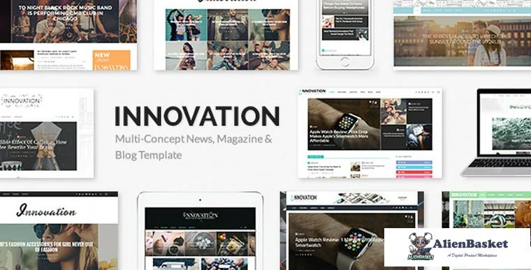 84445  INNOVATION v5.6 - Multi-Concept News, Magazine & Blog Template