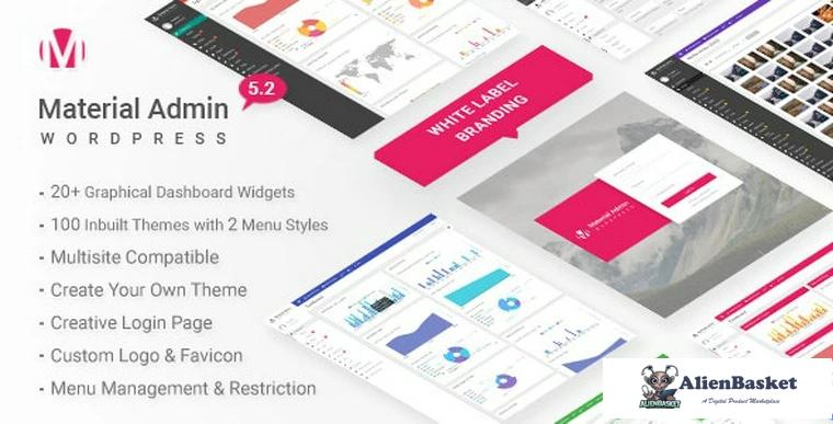 78816  Material v5.2 - White Label WordPress Admin Theme