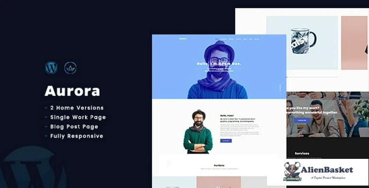 72543  AuroraX v2.0 - Portfolio WordPress Theme