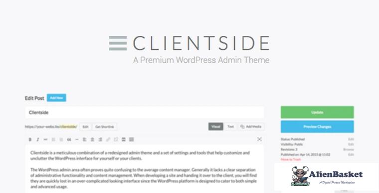 80639  Clientside v1.14.5 - WordPress Admin Theme