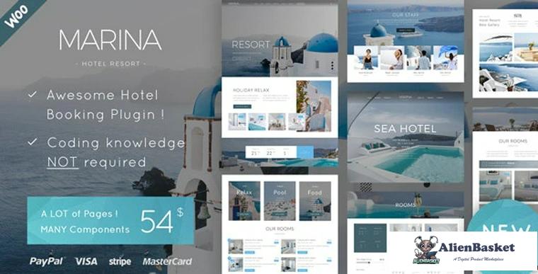 80704  Marina v1.3 - Hotel & Resort WordPress Theme