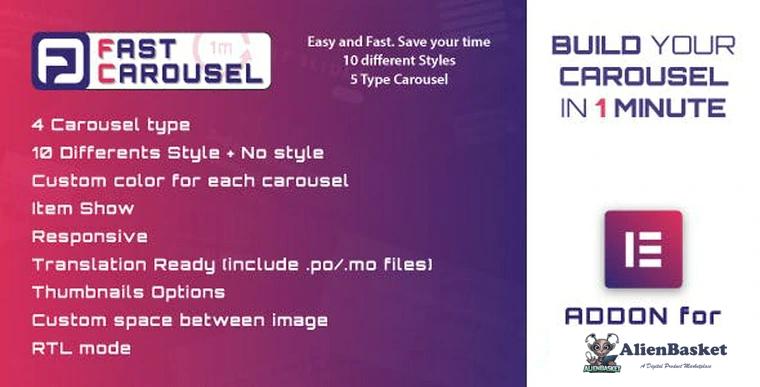 77245  Fast Carousel for Elementor v1.0 - WordPress Plugin