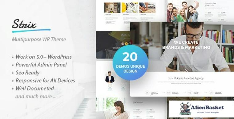 77354  Strix v1.0.3 - Multipurpose Business & Agency WordPress Theme