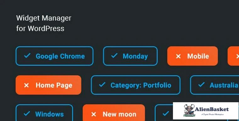 82515  Widget Manager v1.0.0 - WordPress widgets management system