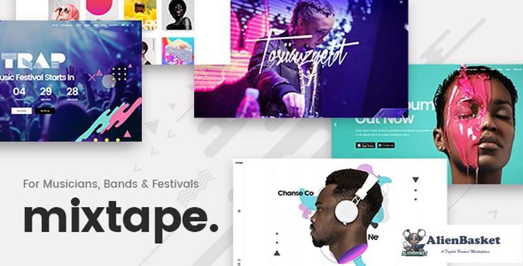 84497  Mixtape v1.8 - Music Theme for Artists, Bands, and Festivals