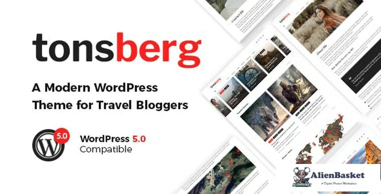 75858  Tonsberg v1.1.1 - A Modern WordPress Theme for Travel Bloggers