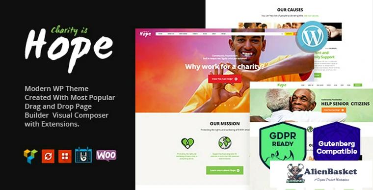 92480  Hope v2.2.7 - Non-Profit, Charity & Donations Theme + RTL