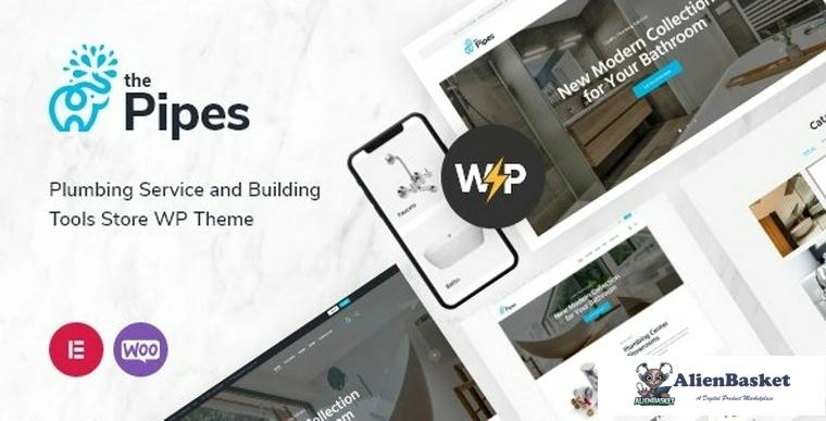 92935  The Pipes v1.6.0 - Plumbing Service and Building Tools Store WordPress Theme