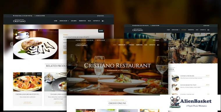 86160  Cristiano Restaurant v3.9.2.9 - Cafe & Restaurant Theme