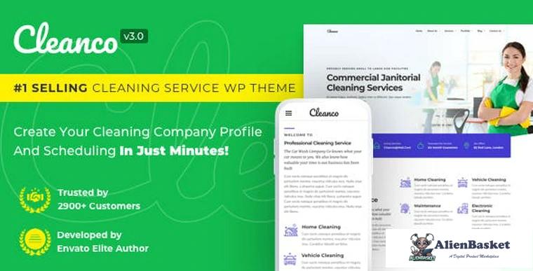 83741  Cleanco v3.1.2 - Cleaning Company Wordpress Theme