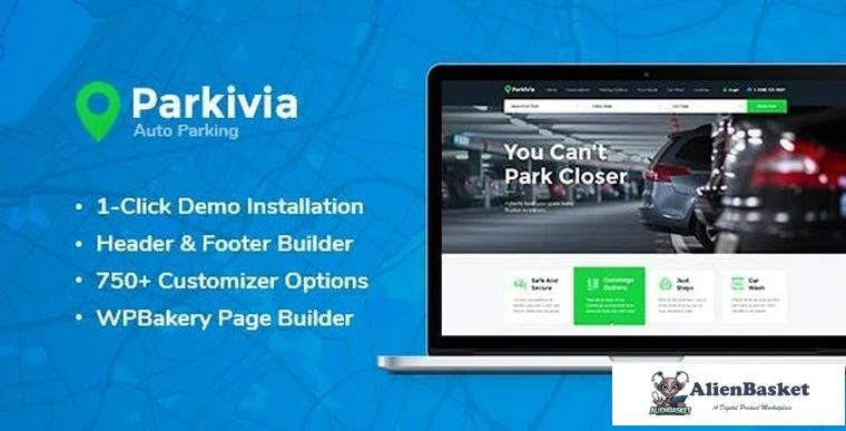 92075  Parkivia v1.1.7 - Auto Parking & Car Maintenance WordPress Theme