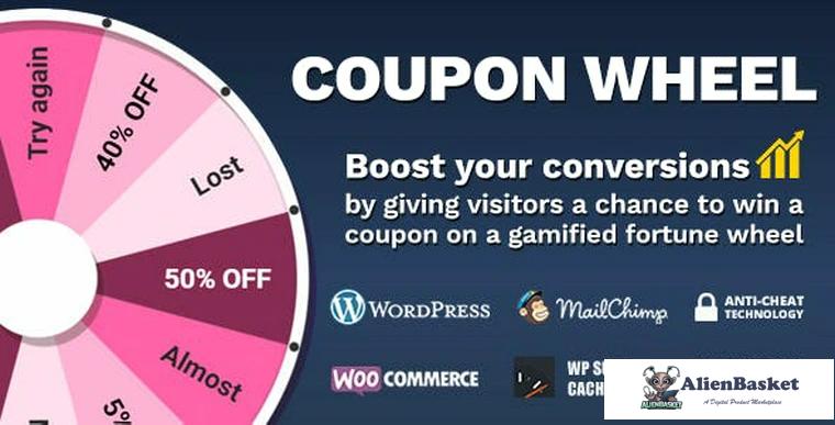 92922  Coupon Wheel For WooCommerce and WordPress v3.5.7