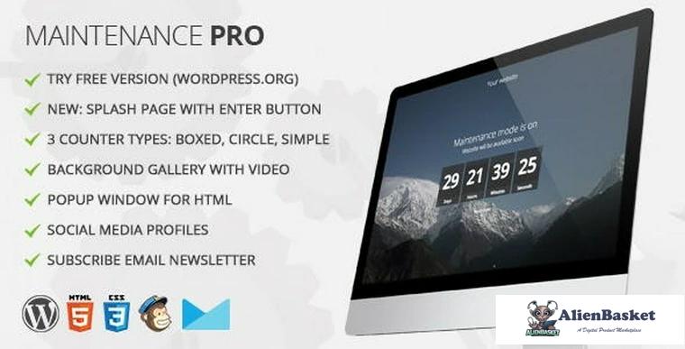 76410  Maintenance PRO v3.6.2 - WordPress plugin