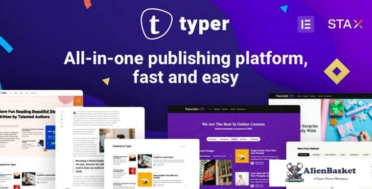 81629  Typer v1.3.0 - Amazing Blog and Multi Author Publishing Theme